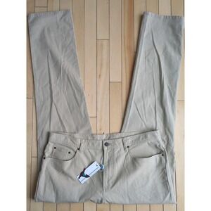 Genteal Flex Canvas 5 Pocket Beige Pants Size 40x30 Stretch Men's
